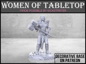 Goliath combattant table miniature dnd donjons dragons fantaisie femelle Jeu jeu fille Humain humanoïde mini rôle rpg femme femmes 3d print model - Mito3D
