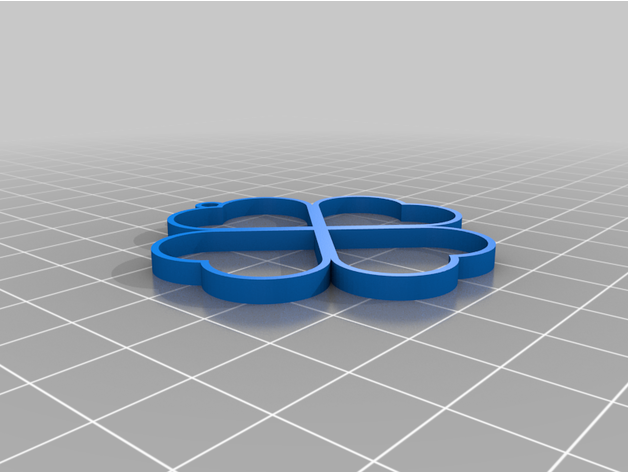 heart square earring 3D print model - Mito3D