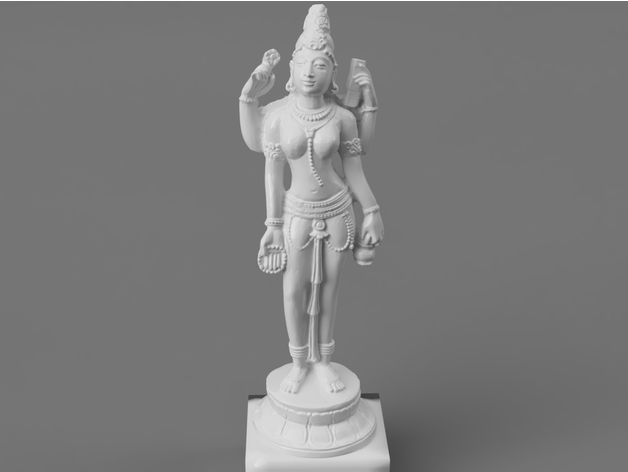 devi participación agua maceta libro hermoso adivinar diosa hindú hinduismo India indio lakshmi sarasvati saraswati 3D print model - Mito3D