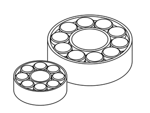 3d printable bearings 608 bearing 6202 ball freecad parametric printinplace print place project roller 3d print model - Mito3D