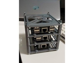multiboard cluster computing kubernetes orange pi raspberry case 3d print model - Mito3D