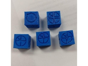 burning wheel dice 16mm all-in-1 d6 gaming rpg 3d print model - Mito3D