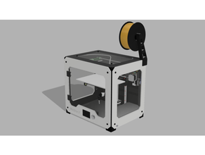 bq witbox 1 2 filament bobine titulaire soutien monter 3d print model - Mito3D