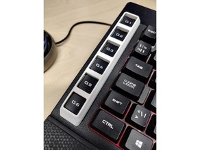 corsario k55 rgb macro llave aislamiento cuadro teclado 3d print model - Mito3D