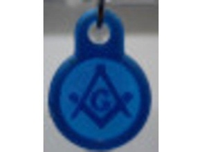 masonic keychain medallion square & compass keyrings sc 3d print model - Mito3D