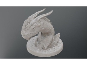 continuar base dragones mazmorras épico rock 3d print model - Mito3D