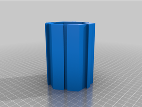 interlocking hexagon storage cups cup 3d print model - Mito3D