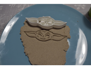 bebek Yoda kurabiye kesici 3d print model - Mito3D