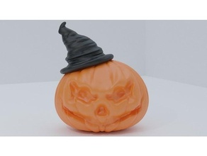 Kürbis Halloween Dekoration jack lantern mr pumpkin 3d print model - Mito3D