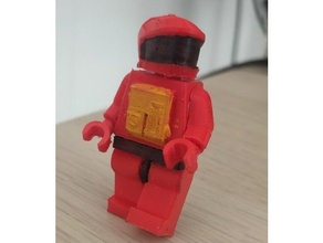 Lego 2001 Dave uzay giysisi Uzay Odyssey Kubrick minifig 3d print model - Mito3D