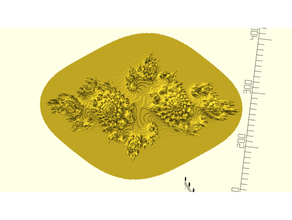 julia impostato 2+z+ 1+2i 3dfractal frattale juliaset frattura mandorle matematica matematico arte mathproject openscad 3d print model - Mito3D