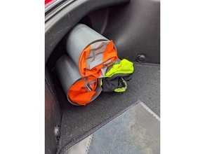 car tube storage safety vest velcro 3d print model - Mito3D