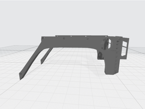 jipe wrangler retaguarda pára choque armaduras 3d print model - Mito3D