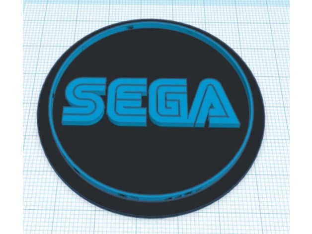 sega modulare logo inserire 3D print model - Mito3D