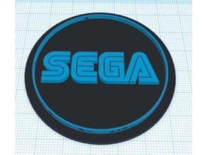 Sega modular Logo einfügen 3d print model - Mito3D