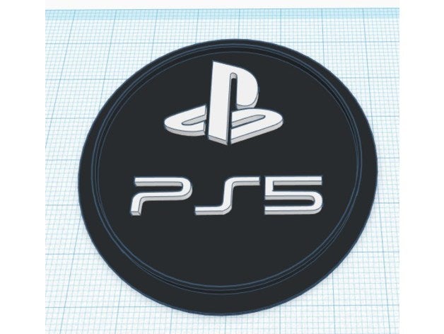 ps5 modüler logo eklemek 3D print model - Mito3D