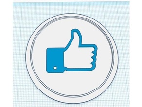 Facebook modüler logo eklemek 3d print model - Mito3D
