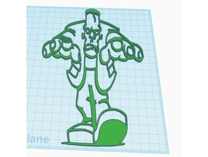 Frankenstein 2d Sanat 3d print model - Mito3D