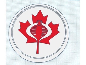canadese cobra modulare logo inserire 3d print model - Mito3D