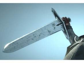 final fantasía xvi joven clive inspirado espada cosplay apuntalar arma ff16 16 3d print model - Mito3D