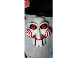 gamelle poupée scie sauteuse masque costume soutenir Halloween 3d print model - Mito3D