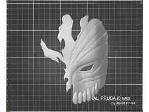 ichigo kurosaki hollow mask bleach 3d print model - Mito3D