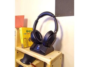 sony wh-1000mx3 headphone dock stand 1000mx3 headphones wh 1000 mx3 3d print model - Mito3D