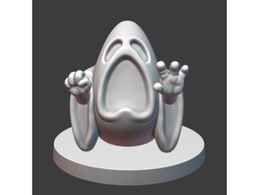 spelunky ghost 28mm miniature dnd fanart ghosts tabletop gaming video game 3d print model - Mito3D
