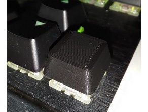 simple blank keycap cherry mx switch compatible keycaps mechanical keyboard 3d print model - Mito3D