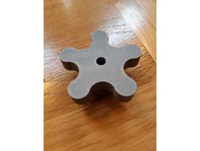 m6 fingerwheel nut 3d print model - Mito3D