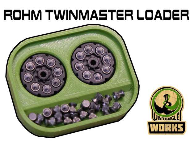 rohm twinmaster loader loader magazine loader mag loader pcp pcp pistol reloader rohm speedloader speed loader twinmaster 3D print model - Mito3D