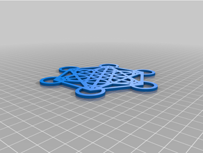 métatron ornement Coaster 3d print model - Mito3D