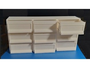 multiple drawer 3d print model - Mito3D
