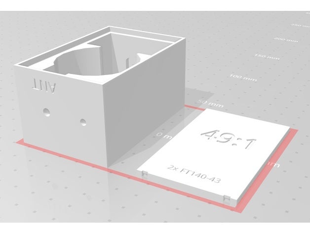 49 1 efhw 2x ft140 Transformator Box Antenne Schinken Radio 3D print model - Mito3D