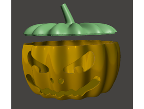 effrayant citrouille Halloween 3d print model - Mito3D