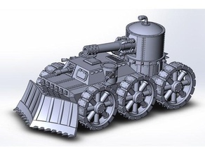 ork vagon 40k Warhammer grot tank masaüstü oyun warhammer40k 40000 fantezi 3d print model - Mito3D
