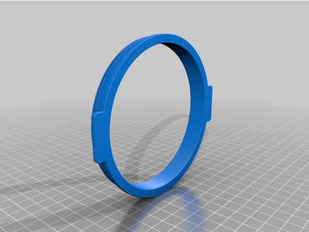 bluerov2 ring trineo 3D print model - Mito3D