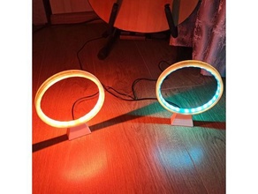 LED anillo lámpara decoración ligero 3d print model - Mito3D