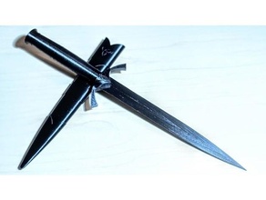 medieval céltico espada cosplay apuntalar arma daga cuchillo 3d print model - Mito3D