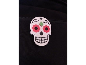 calavera zucchero dia los morto Halloween messicano cranio 3d print model - Mito3D