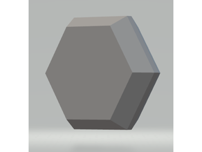 blank polyhedral die d2 dice rpg tabletop 3d print model - Mito3D