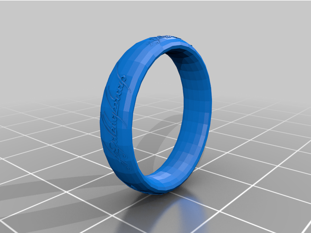 ring included 3D print model - Mito3D