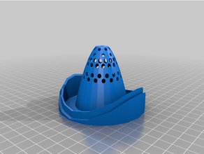 aquaponics pvc pipe net pot curved contour 3d print model - Mito3D
