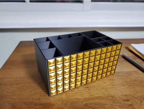 organization box bathroom brush desk office organizer pencil storage tools 3d print model - Mito3D
