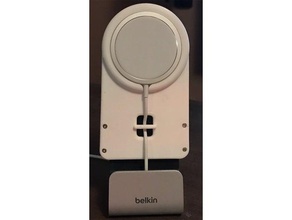 iPhone 12 magsafe add on Belkin aufladen + synchronisieren Dock Stand 3d print model - Mito3D