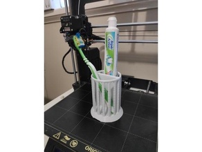 cepillo dientes soporte organizador pasta dental 3d print model - Mito3D
