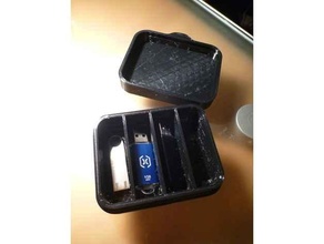 caixa anti shock tpu choque flexível fechadas reselable pequeno partes armazenamento sólido caso bainha 3d print model - Mito3D