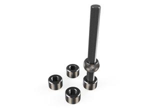 extra long knurling bolt nuts 150mm version 3d print model - Mito3D
