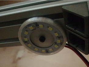 holder ringled 40 mm led ring 3d print model - Mito3D