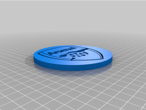 arsenal fc Coaster logo produits boisson verre Londres 3d print model - Mito3D